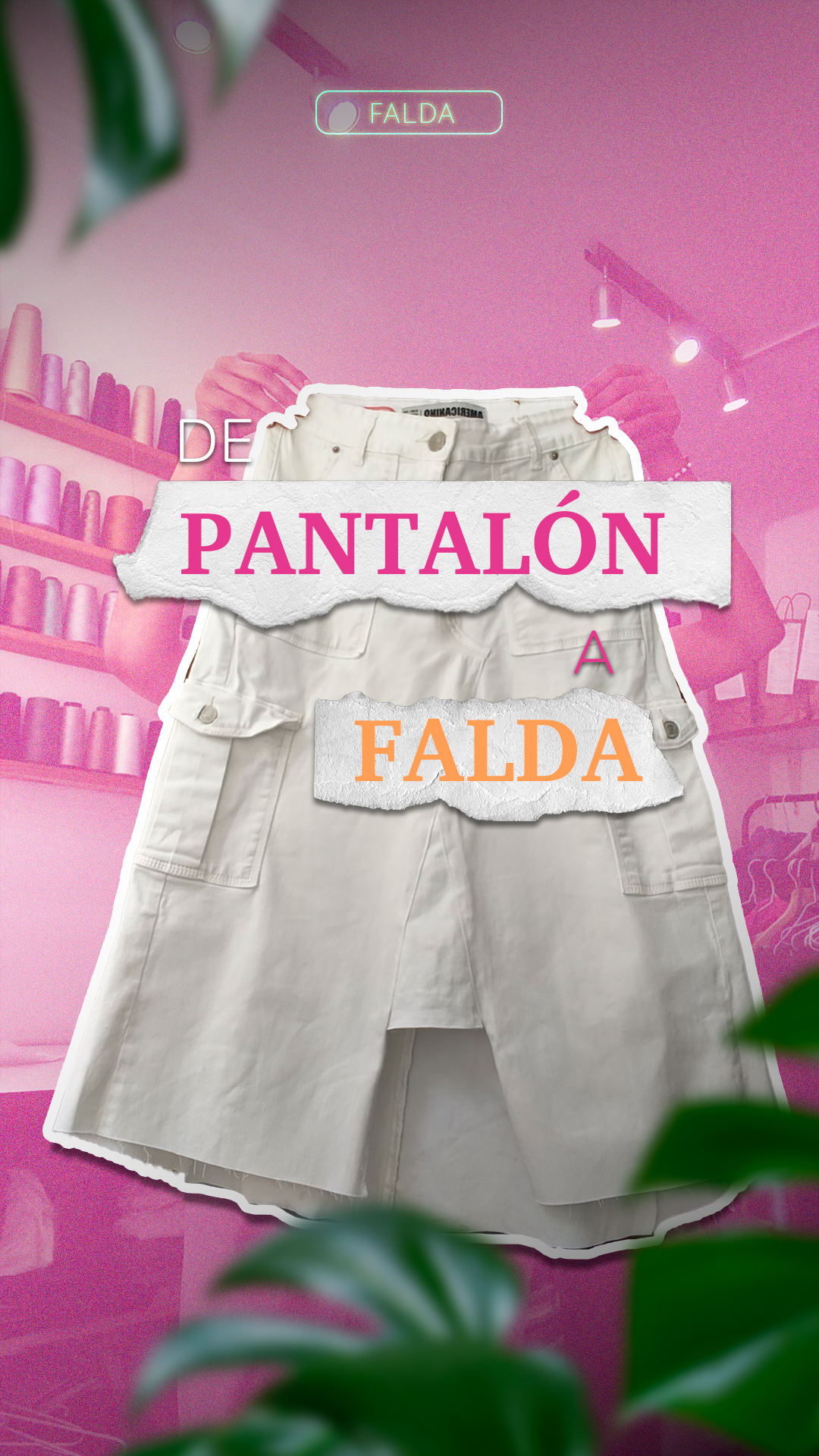 video de transformación de ropa